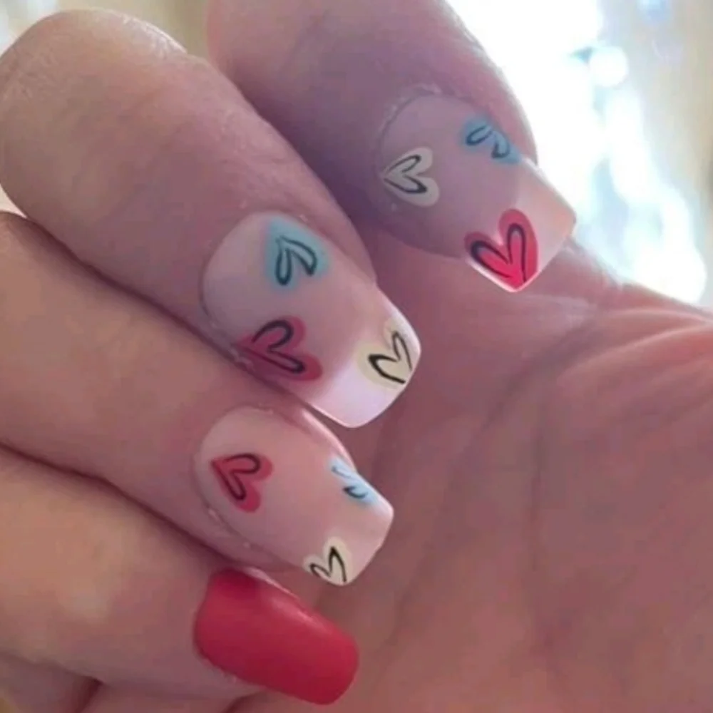 2/$16 Hearts Press On Nails - Picture 10 of 16